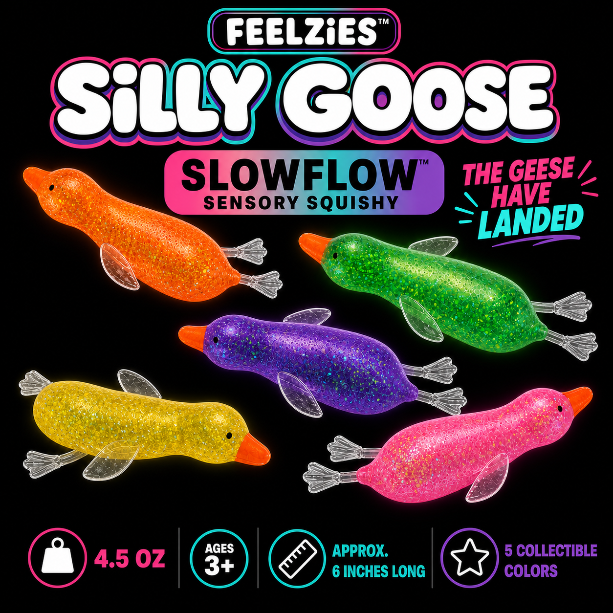 Feelzies SlowFlow™ Silly Goose Squishy