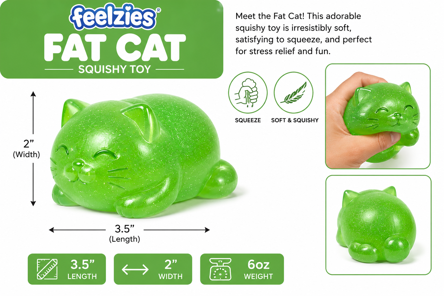 Feelzies Slow Flow™ Fat Cat